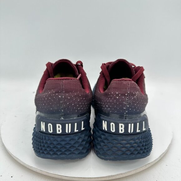 Nobull Gradient Ripstop Runner Men Size 12M Dark Blue Red Knit Training Shoes - Picture 5 of 11